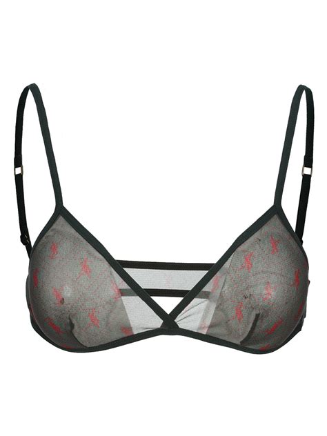 ysl monogram embellished bra|Saint Laurent Bra .